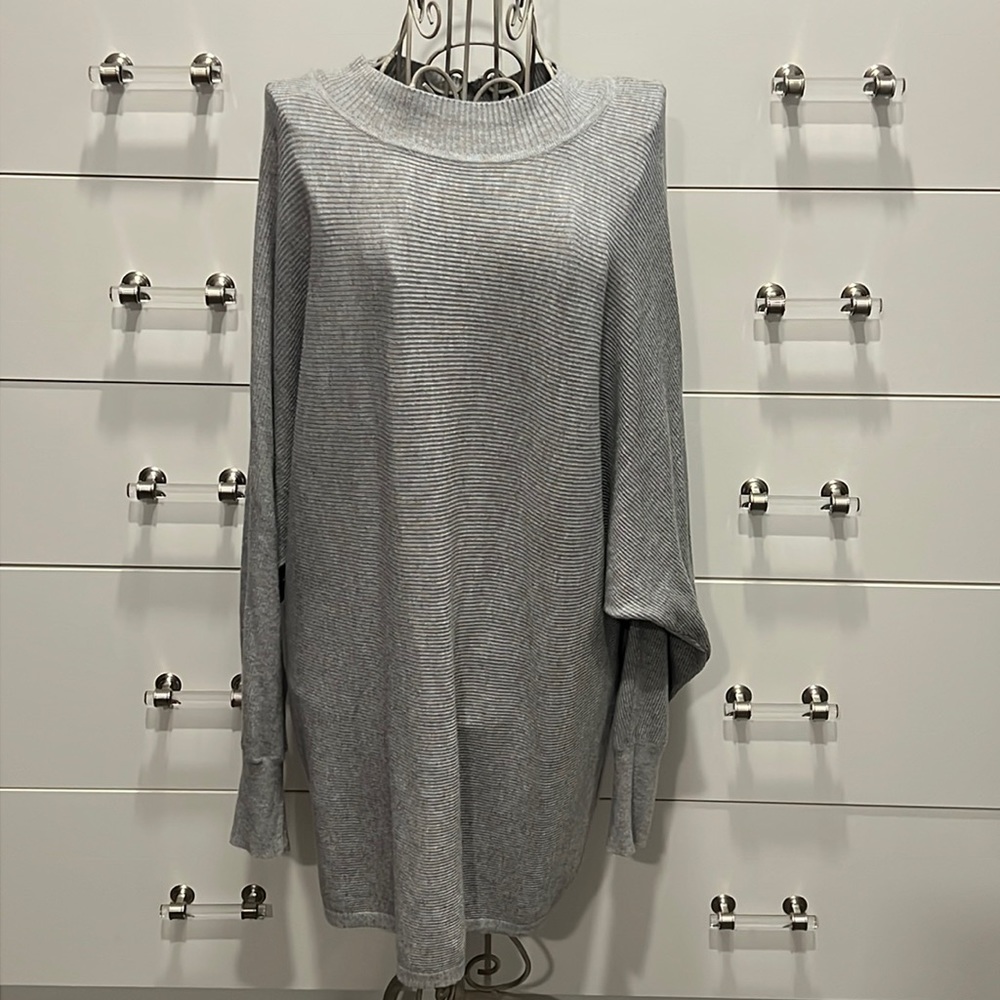 Primark ribbed dolman sweater w/zippered back, size XL